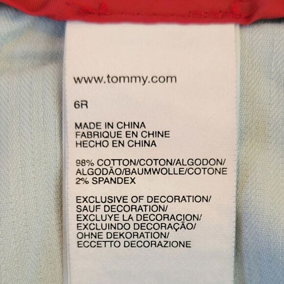 Tommy Hilfiger Vintage Mid Rise Boot Cut Dark Wash Denim Blue Jeans Size 6 - Picture 7 of 8